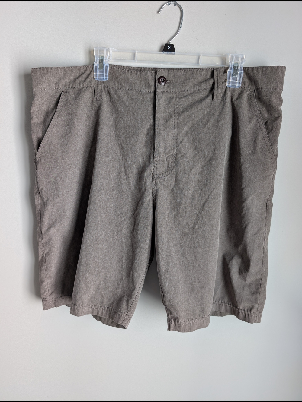 prAna Breathe Mens Size 38 Brown Shorts Stretch Performance Golf Hiking Casual